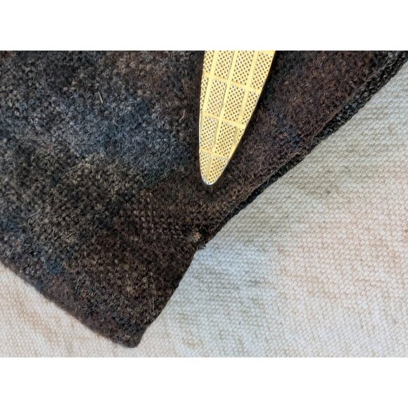 Penney's VTG 50s Shadow Plaid Wool Tweed Blazer Classic Professor Union Made XL - Picture 12 of 14